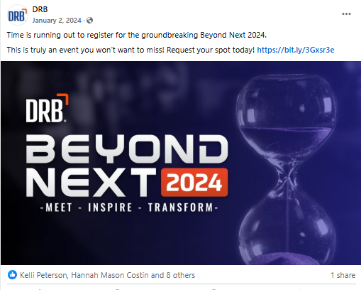 Facebook post promoting car wash event